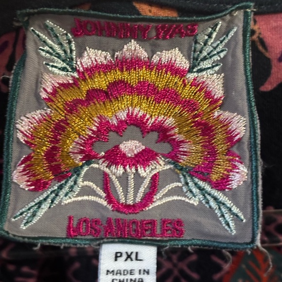 JOHNNY WAS DELFINO TIERED CAP SLEEVE MAXI DRESS Sz PXL - Picture 6 of 11